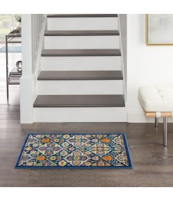 Nourison Home Allur ALR03 Navy Multicolor 2 ft. X 3 ft. Area Rug