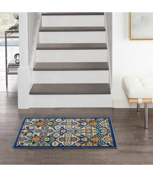 Nourison Allur Area Rug ALR03-Navy Multicolor