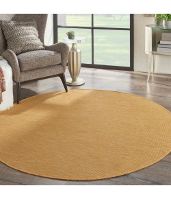 Nourison Positano - Pos01 Yellow Area Rug 6 ft. X 6 ft. Round