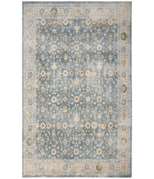 Nourison Astra Machine Washable Teal Beige ASW16 7 ft. 10 in. X 10 ft. Rectangle Rug