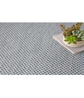 Nourison Courtyard Ivory Blue COU01 5 ft. Round Rug