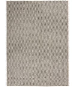 Nourison Courtyard - Cou01 Ivory Charcoal Area Rug 4 ft. X 6 ft. Rectangle