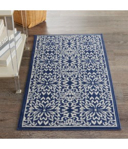 Nourison Jubilant - Jub06 Navy Ivory Area Rug 2 ft. X 4 ft. Rectangle