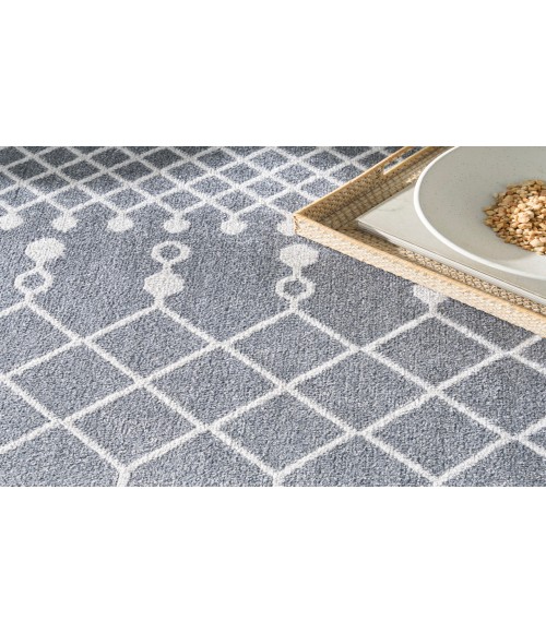 Nourison Astra Machine Washable Denim ASW10 6 ft. 7 in. X 9 ft. Rectangle Rug