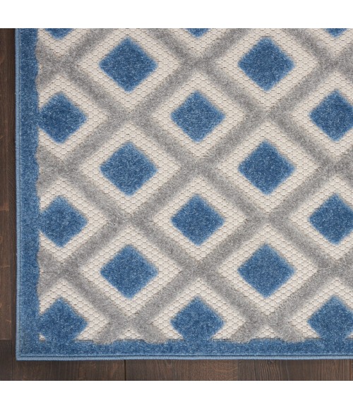 Nourison Aloha Area Rug ALH26 Blue/Grey 12' x 15'