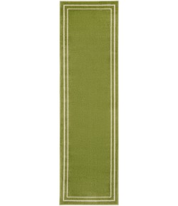Nourison Essentials - Nre02 Green Ivory Area Rug 2 ft. 2 in. X 7 ft. 6 in. Runner