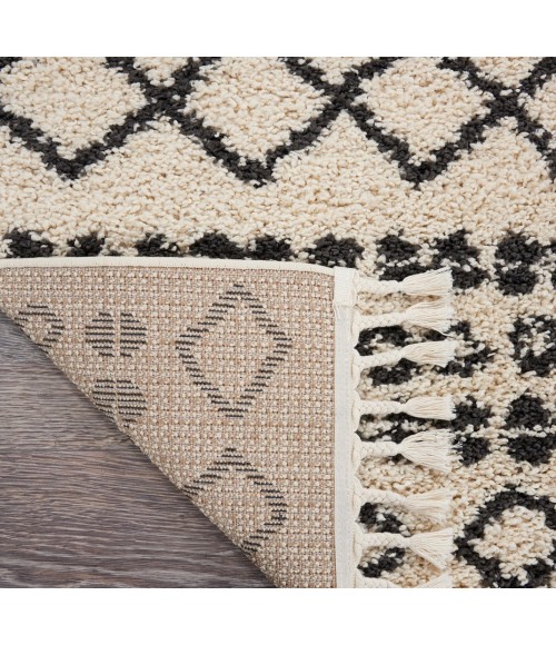 Nourison Moroccan Shag Area Rug MRS02-Cream