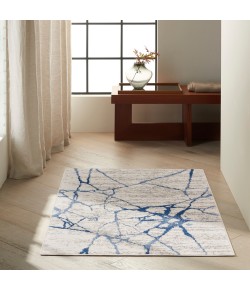 Calvin Klein Ck001 Riverflow - Rfv05 Ivory Blue Area Rug 3 ft. 2 in. X 5 ft. Rectangle