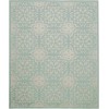 Nourison Jubilant - Jub06 Ivory Green Area Rug 7 ft. 10 X 9 ft. 10 Rectangle