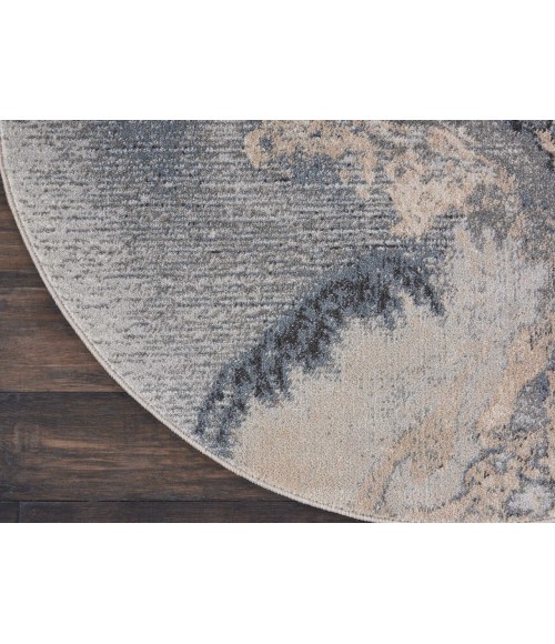 Nourison MAXELL Area Rug Nourison Maxell Round Area Rug MAE08-Grey