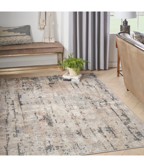Nourison Quarry Beige Grey QUA01 4 ft. X 6 ft. Rect. Rug