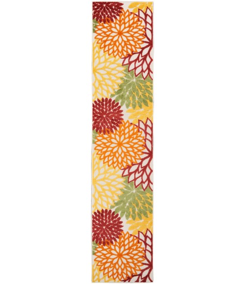 Nourison Aloha Area Rug ALH05-Red Multi Colored