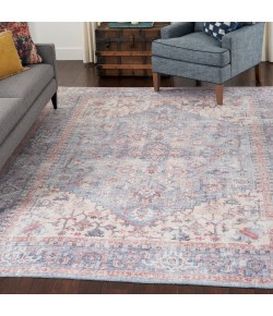 Nicole Curtis Nicolecurtis Series1 - Sr104 Blue Multicolor Area Rug 7 ft. 10 in. X 9 ft. 10 in. Rectangle