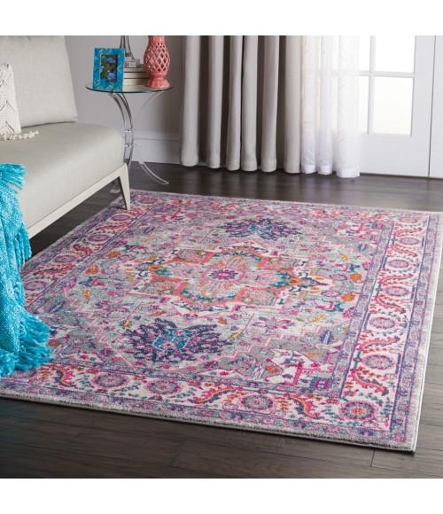 Nourison Passion Area Rug PSN20-Light Grey/Pink