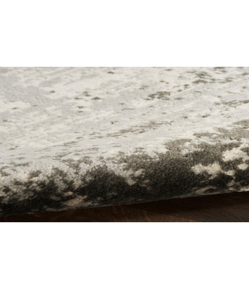 Nourison Serenity Home Ivory Grey SRH06 7 ft. 10 in. X 9 ft. 10 in. Rectangle Rug