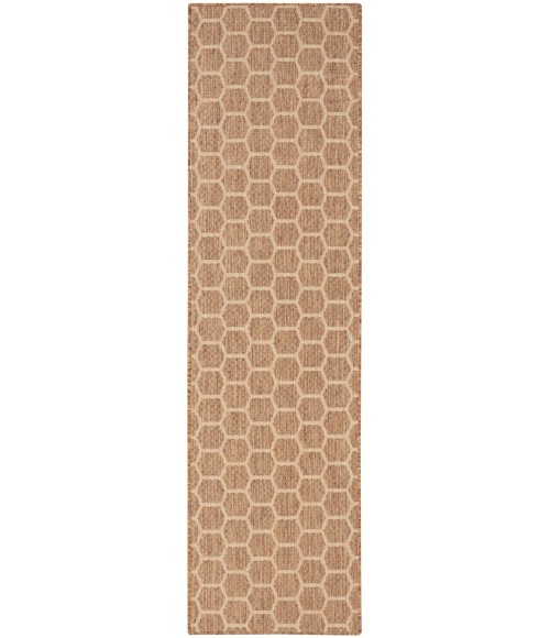 Nourison Reversible Indoor Outdoor Natural RVB01 2 ft. 2 in. X 8 ft. Rect. Rug