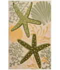 Nourison Aloha Green Yellow ALH24 5 ft. 3 in. X 7 ft. 5 in. Rectangle Rug
