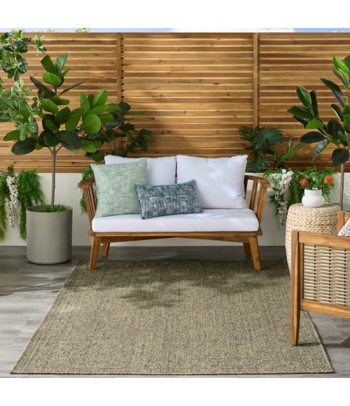 Nourison Tulum Olive TLM05 4 ft. X 6 ft. Rect. Rug