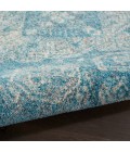 Nourison Tranquil Area Rug TRA13 Lt.Blue/Ivory 4' Round