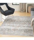 Nourison Astra Machine Washable Area Rug ASW12 Silver Grey