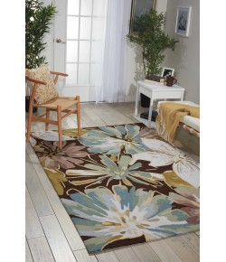 Nourison Fantasy - Fa16 Chocolate Area Rug 3 ft. 6 X 5 ft. 6 Rectangle