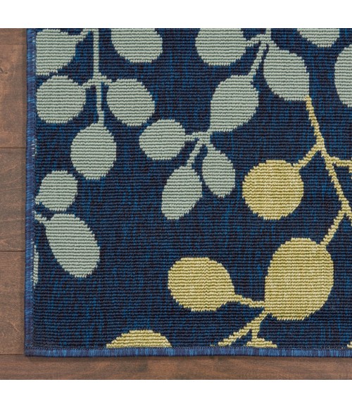 Nourison Caribbean Square Area Rug CRB01-Navy
