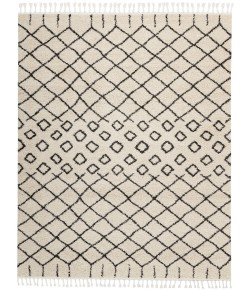 Nourison Moroccan Shag - Mrs01 Cream Area Rug 9 ft. 2 X 12 ft. 6 Rectangle