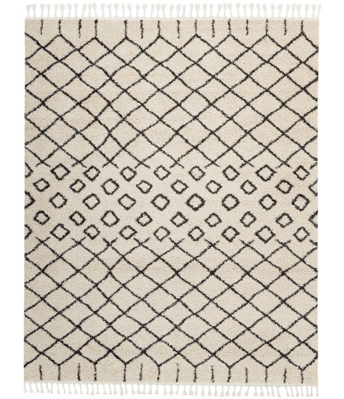 Nourison Moroccan Shag Area Rug MRS01-Cream
