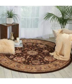 Nourison 2000 - 2206 Brown Area Rug 4 ft. X Round