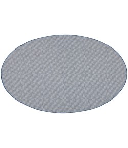 Nourison Courtyard Ivory Blue COU01 6 ft. Round Rug
