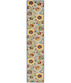 Nourison Aloha - Alh17 Ivory Multicolor Area Rug 2 ft. 3 X 12 ft. Rectangle