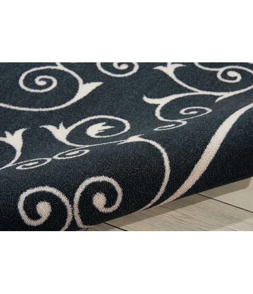 Nourison Home & Garden Area Rug RS019 Black 10' x 13'