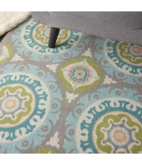 Nourison SUN N' SHADE Area Rug Waverly Sun N' Shade Area Rug SND16-Jade