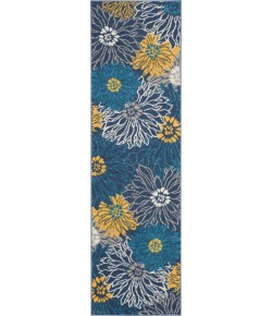Nourison Passion - Psn17 Blue Area Rug 2 ft. 2 X 7 ft. 6 Rectangle