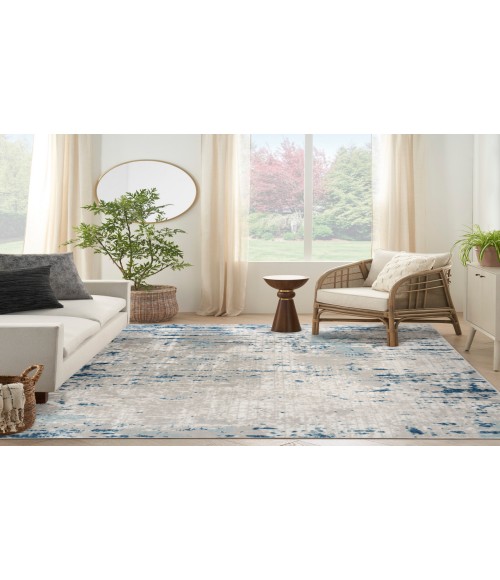 Nourison Concerto Ivory Grey Blue CNC01 7 ft. X 10 ft. Rectangle Rug