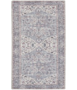 Nicole Curtis Machine Washable Series 1 Grey SR104 2 ft. 2 in. X 12 ft. Rectangle Rug