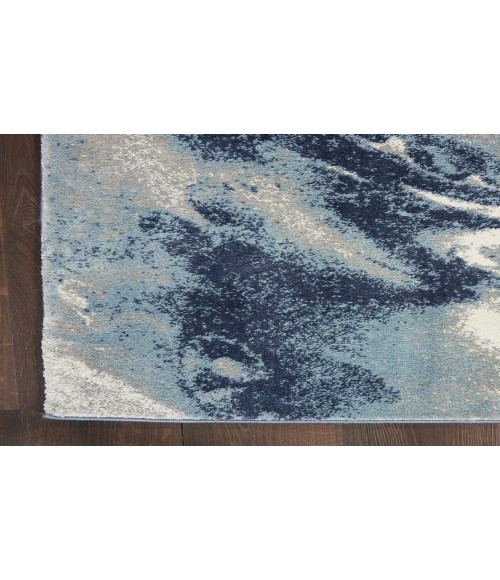 Nourison American Manor Blue Ivory AMR03 7 ft. 10 in. X 9 ft. 10 in. Rectangle Rug