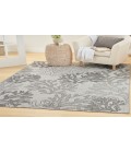 Nourison Garden Oasis Grey GOA05 5 ft. X 7 ft. Rectangle Rug