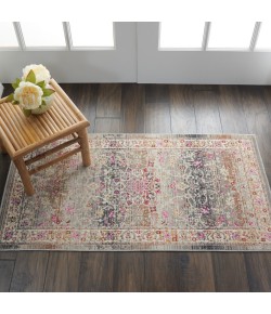 Nourison Vintage Kashan - Vka01 Grey Area Rug 2 ft. X 4 ft. Rectangle