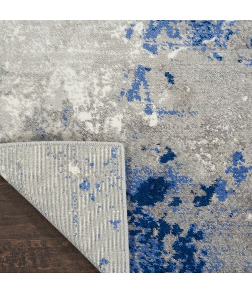 Twilight Area Rug Nourison Twilight Area Rug TWI22 Blue/Grey 2'3" x 3'
