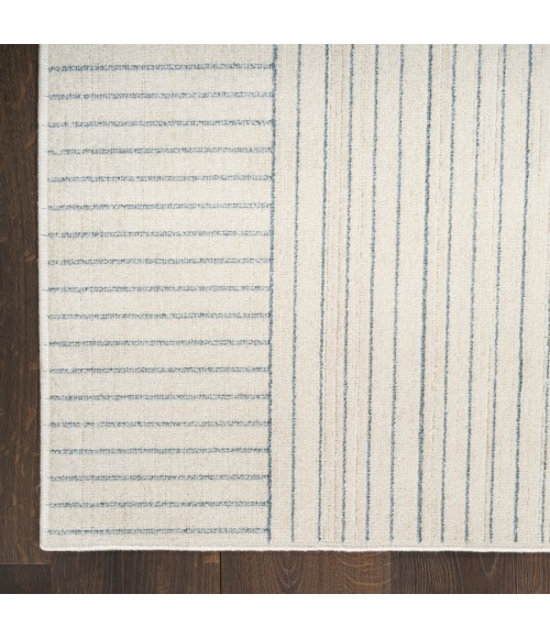 Nourison Home Washable Decor Cream Blue Rug WSD11 5 ft. 3 in. X 7 ft. Rectangle - Rugs Town Nourison Home Washable Decor Cream Blue WSD11 5 ft. 3 in. X 7 ft. Rectangle Rug