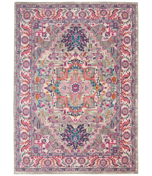 Nourison Passion Area Rug PSN20-Light Grey/Pink
