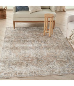 Nourison Astra Washables - Asw12 Beige Area Rug 5 ft. 3 in. X 7 ft. Rectangle