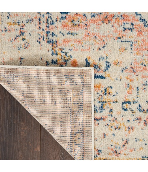 Nourison Tranquil Area Rug TRA06 Ivory/Multicolor 2'3" x 7'3"