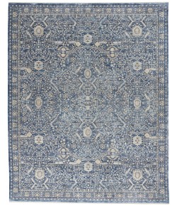 Nourison Lustrous Weave - Luw03 Blue Area Rug 10 ft. X 13 ft. 4 Rectangle