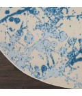 Nourison Jubilant Round Area Rug JUB12-Ivory/Blue
