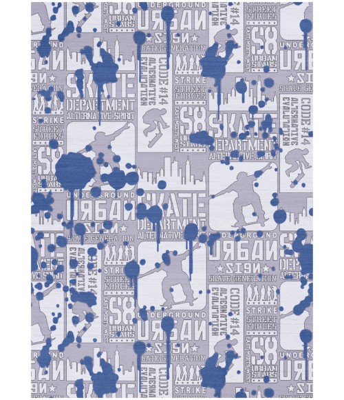 Nourison Home Imagination Blue Rug IMA22 5 ft. X 7 ft. Rectangle - Rugs Town Nourison Home Imagination Blue IMA22 5 ft. X 7 ft. Rectangle Rug