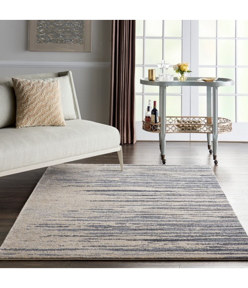kathy ireland Home Moroccan Celebration Area Rug KI387-Blue/Beige