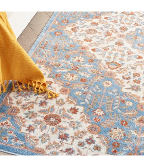 Nourison Elation Area Rug ETN08-Ivory Blue