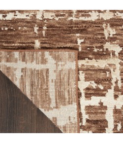 Nourison Luna 2' X 3' Mocha Ivory Modern Indoor Rug